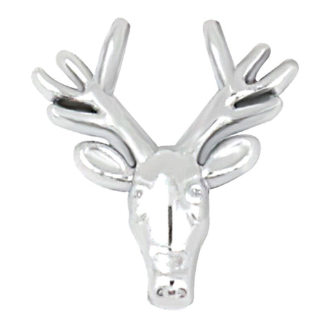 Reindeer Slide Charm - Silver