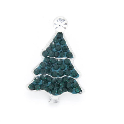 Christmas Tree with Round Top - Green 18 mm snap