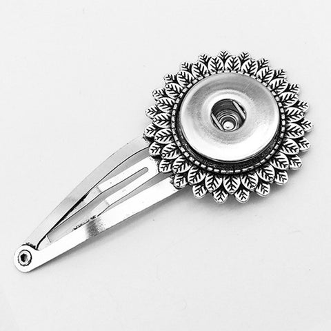 Posy of Leaves Hair Clip for 18 mm Snap