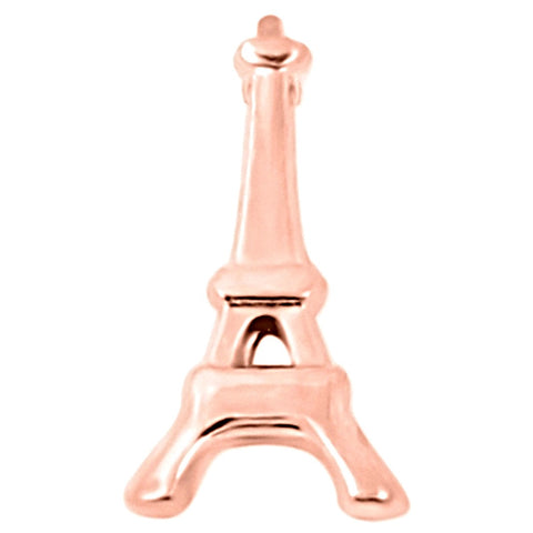 Eiffel Tower Slide Charm - Rose Gold